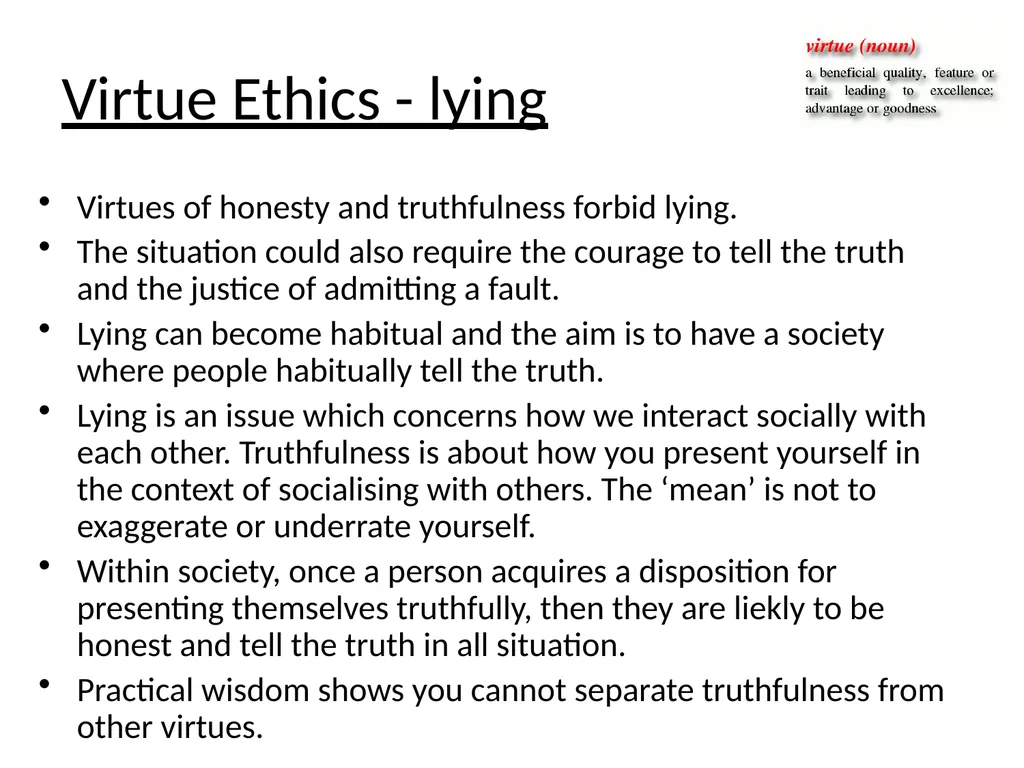 Applied Ethics – Theft and Lying Natural Law - slide 12 of 12