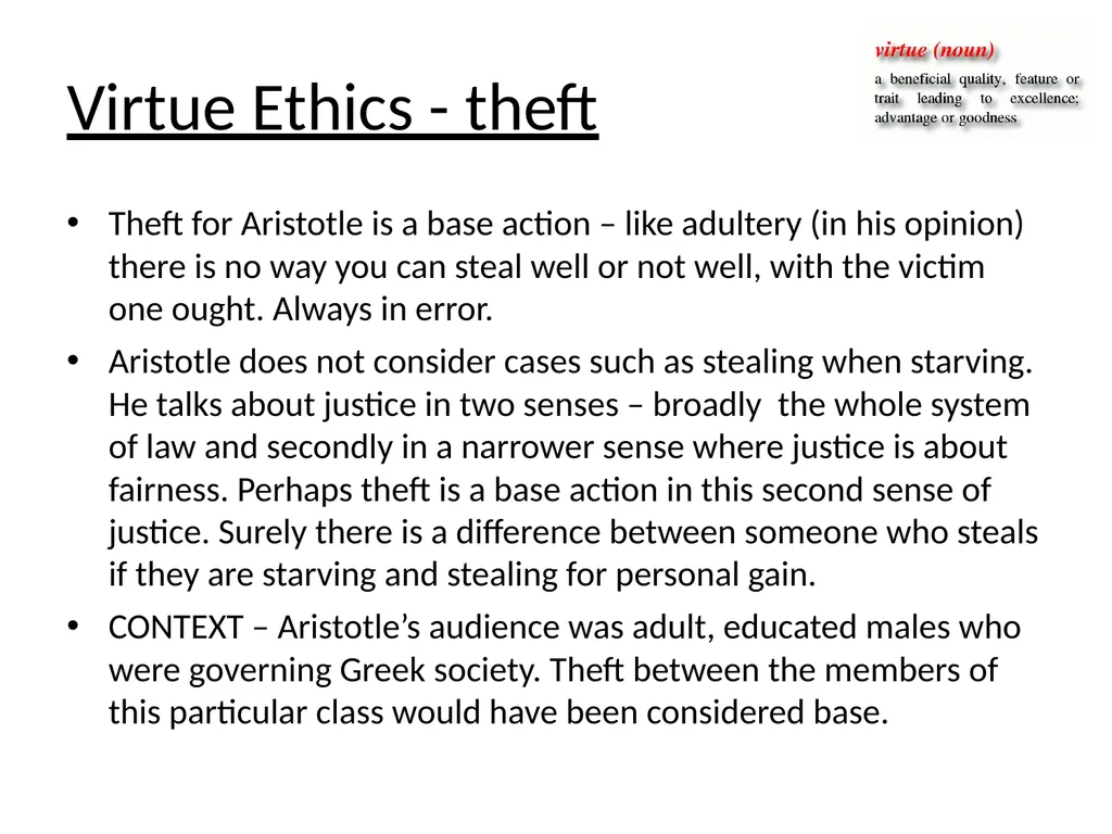 Applied Ethics – Theft and Lying Natural Law - slide 9 of 12