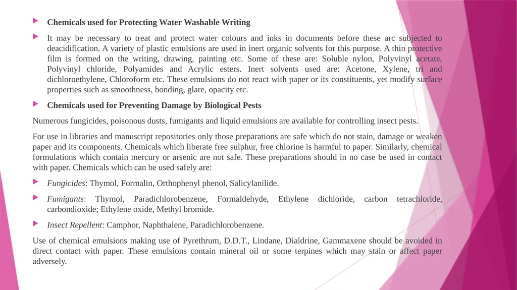 MLIS/1/CT/02 Unit 3: Hazards to Library Materials - slide 20 of 29