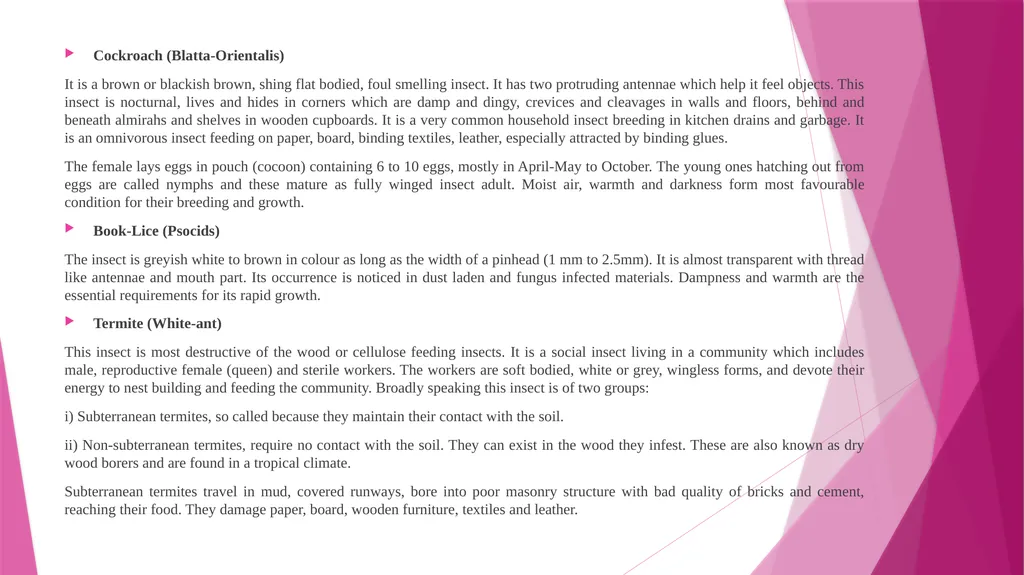 MLIS/1/CT/02 Unit 3: Hazards to Library Materials - slide 14 of 29
