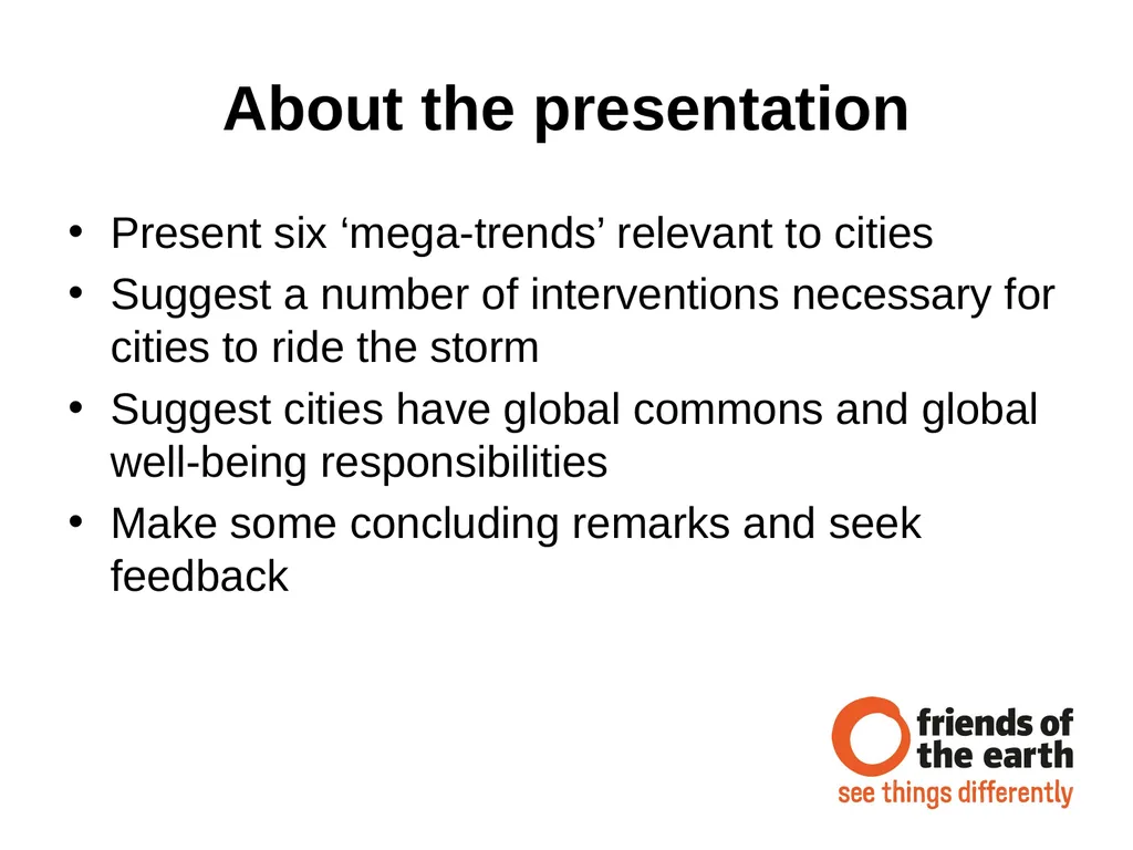 Cities – the age of austerity, megatrends and - slide 3 of 12
