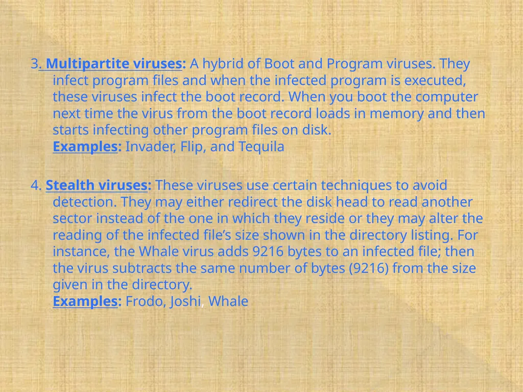 COMPUTER VIRUS PREPARED BY RAHUL SHUKLA ASHISH - slide 8 of 20