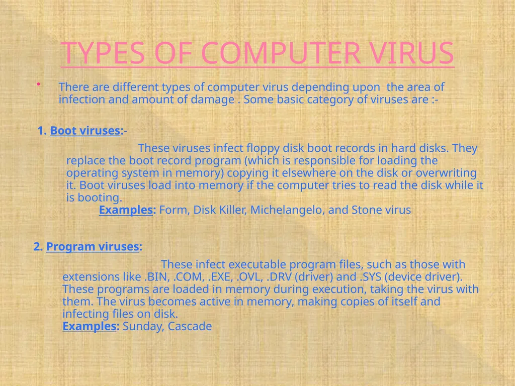 COMPUTER VIRUS PREPARED BY RAHUL SHUKLA ASHISH - slide 7 of 20