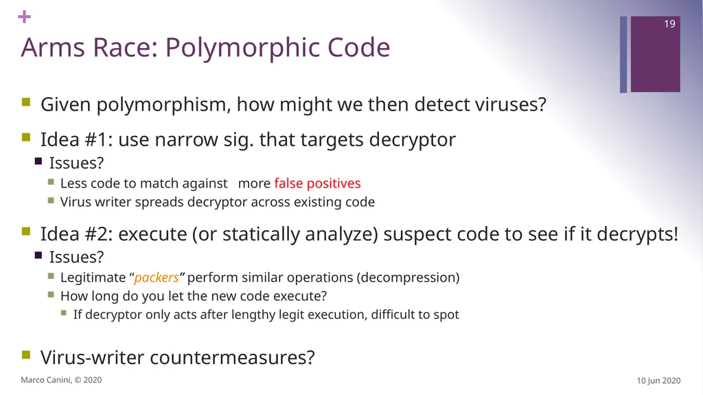 Malware CS230: COMPUTER SYSTEMS SECURITY (Summer - slide 19 of 54