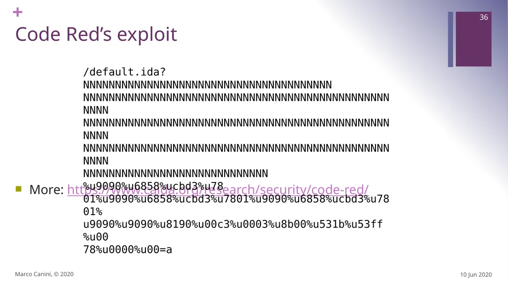 Malware CS230: COMPUTER SYSTEMS SECURITY (Summer - slide 36 of 54