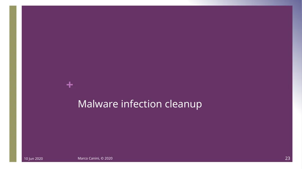 Malware CS230: COMPUTER SYSTEMS SECURITY (Summer - slide 23 of 54