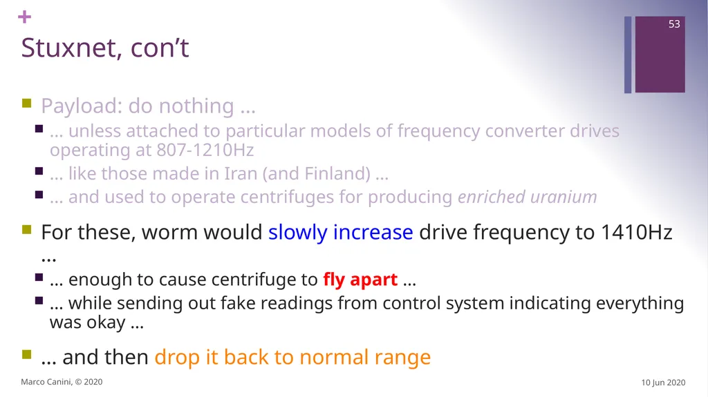 Malware CS230: COMPUTER SYSTEMS SECURITY (Summer - slide 53 of 54