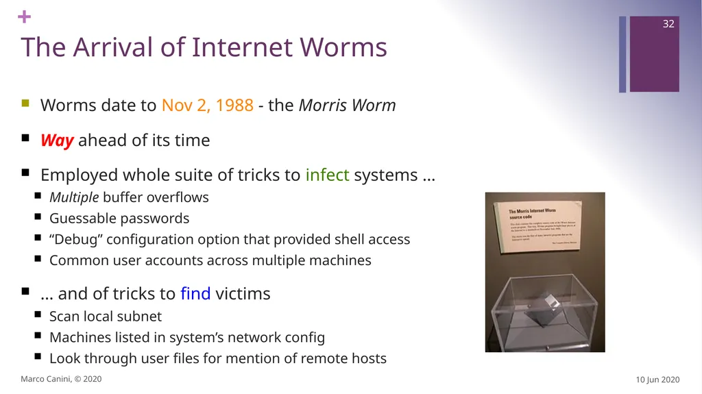 Malware CS230: COMPUTER SYSTEMS SECURITY (Summer - slide 32 of 54