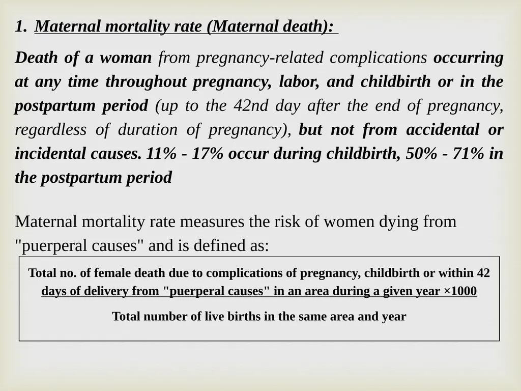 Maternal & Child Health Indicator Prof. Dr. Rabea - slide 5 of 31