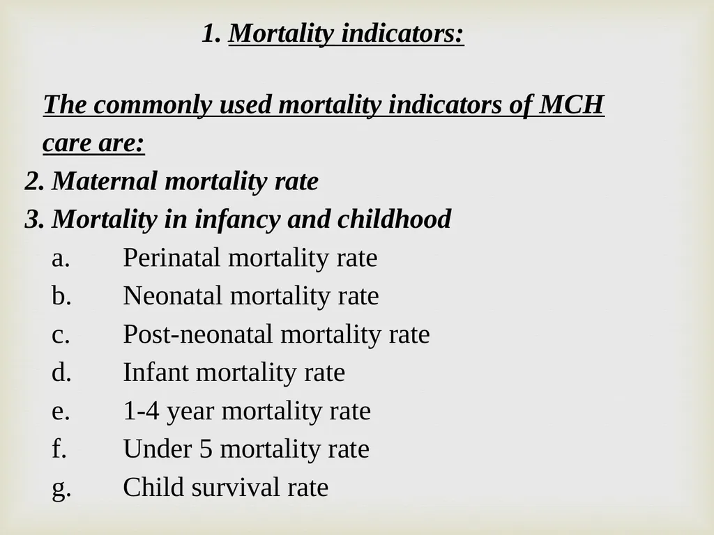 Maternal & Child Health Indicator Prof. Dr. Rabea - slide 4 of 31