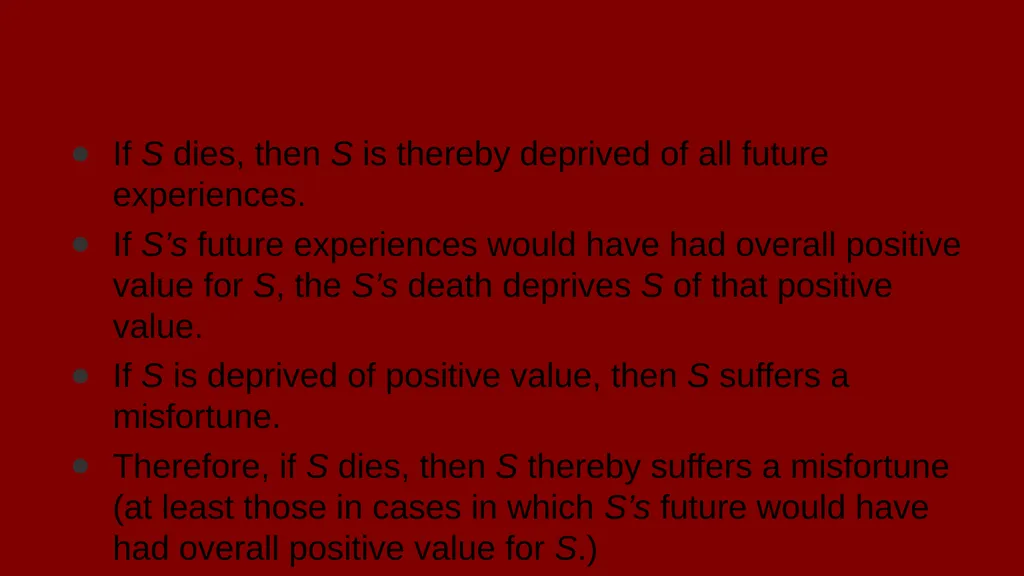 Death: A Propitious Misfortune William Ferraiolo - slide 7 of 16