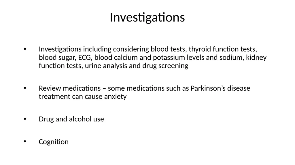 Anxiety disorder in older adults Tier 3 Anxiety - slide 12 of 17