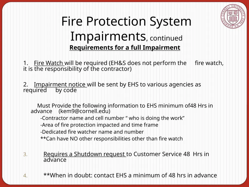 Fire Protection Systems Acceptance Requirements - slide 7 of 20