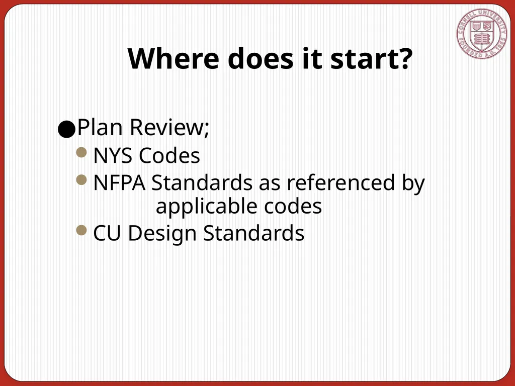 Fire Protection Systems Acceptance Requirements - slide 3 of 20