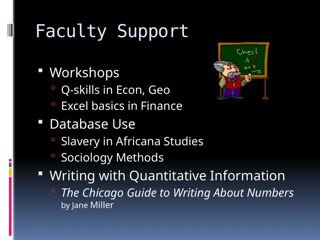 The QR Program Bowdoin College Eric Gaze, Director - slide 4 of 7
