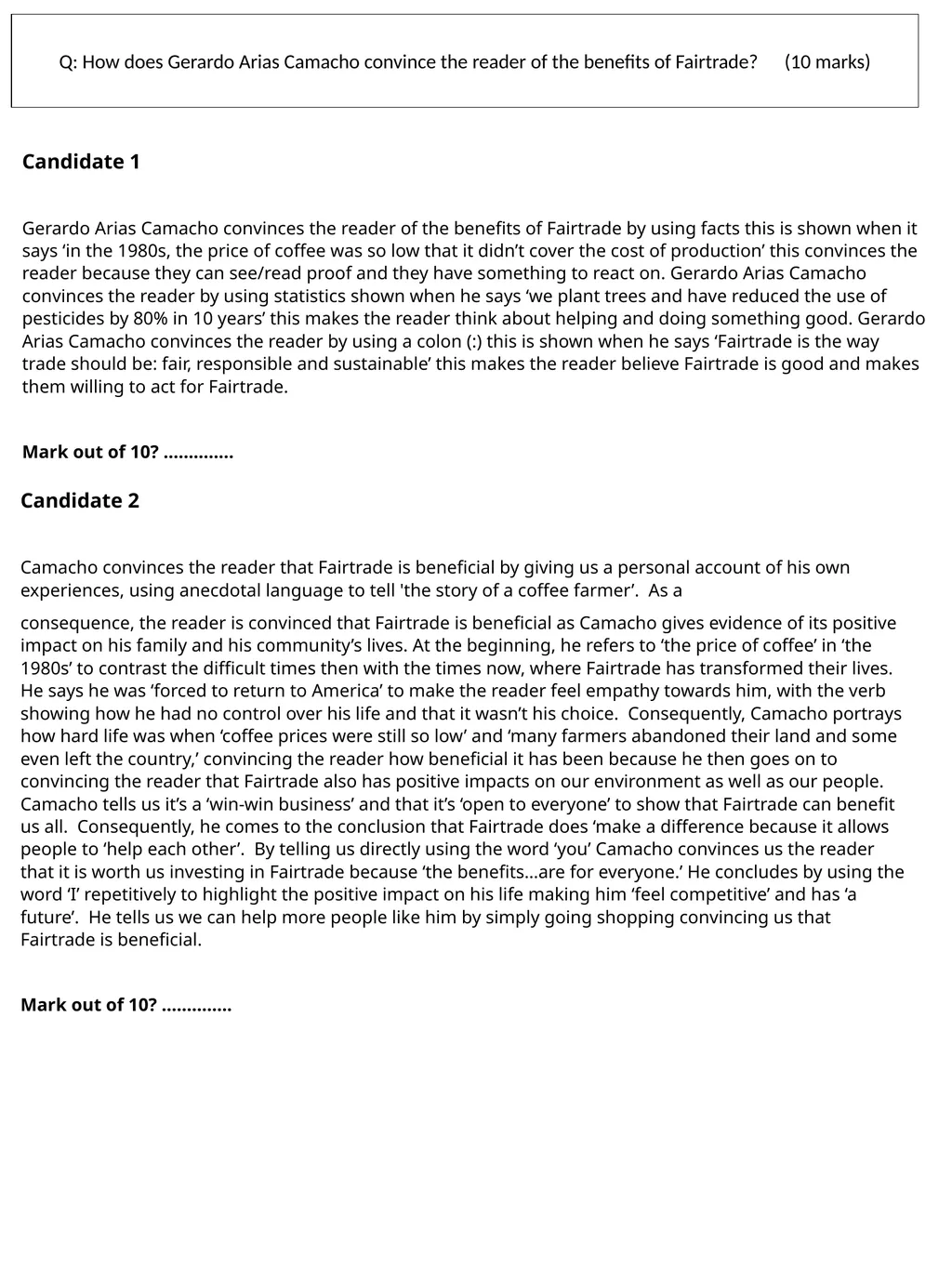 How Practice questions Helpful sentence starters - slide 4 of 12