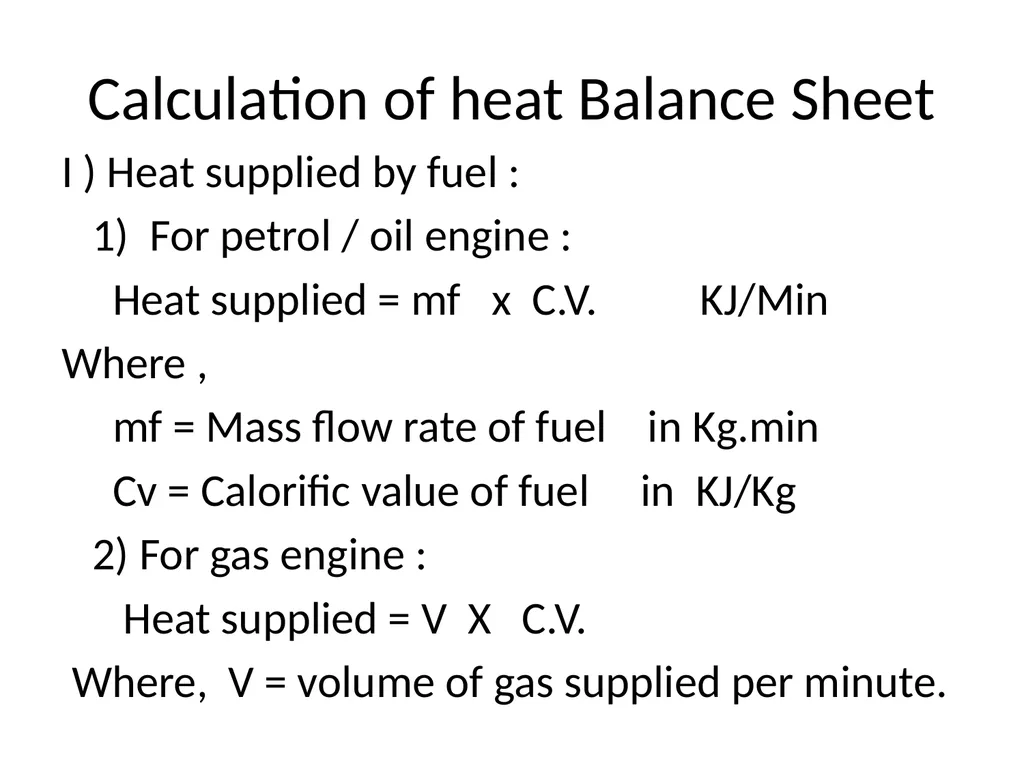 IC Engine testing Purpose of Engine Testing To - slide 23 of 40