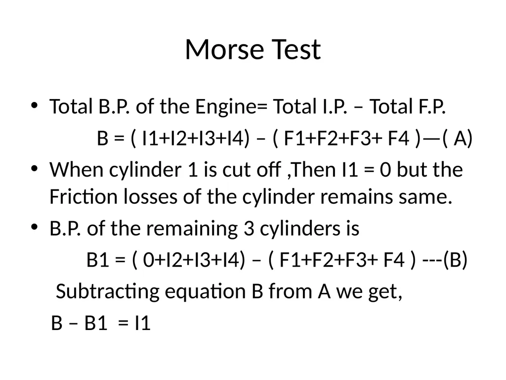 IC Engine testing Purpose of Engine Testing To - slide 19 of 40