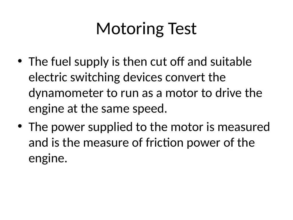 IC Engine testing Purpose of Engine Testing To - slide 15 of 40
