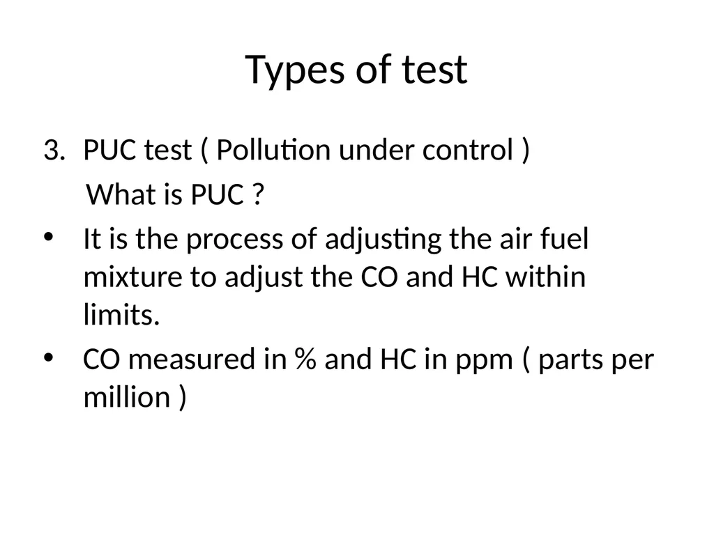 IC Engine testing Purpose of Engine Testing To - slide 5 of 40