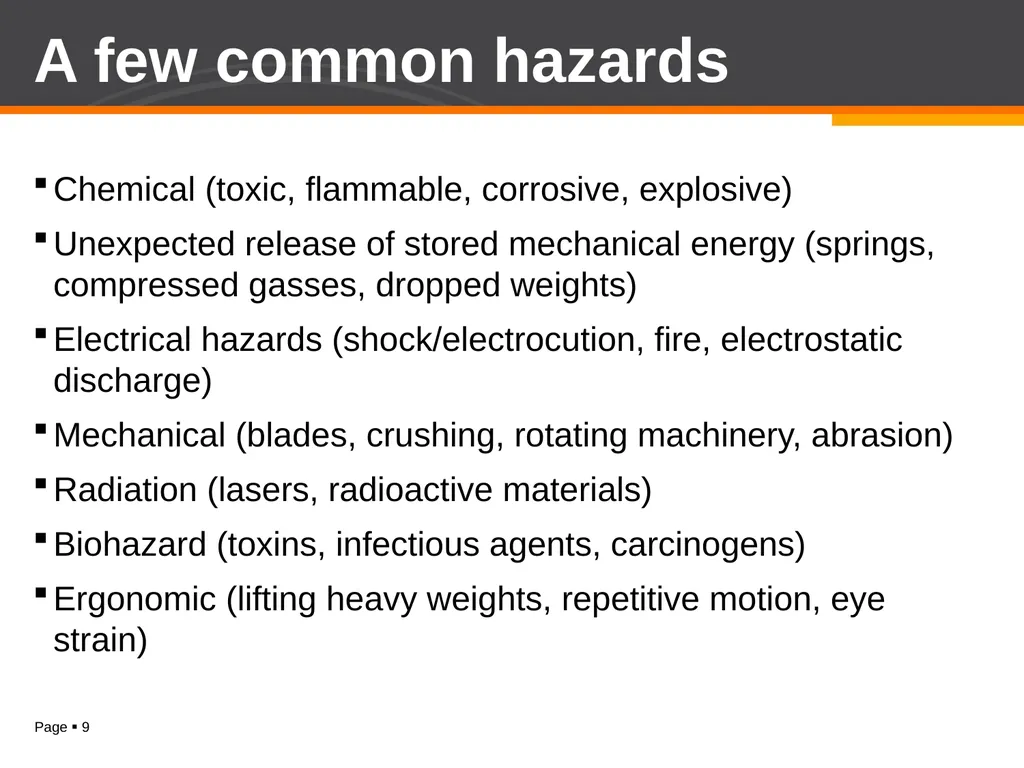 Job Hazard Analysis (JHA) Job Hazard Analysis - slide 9 of 13