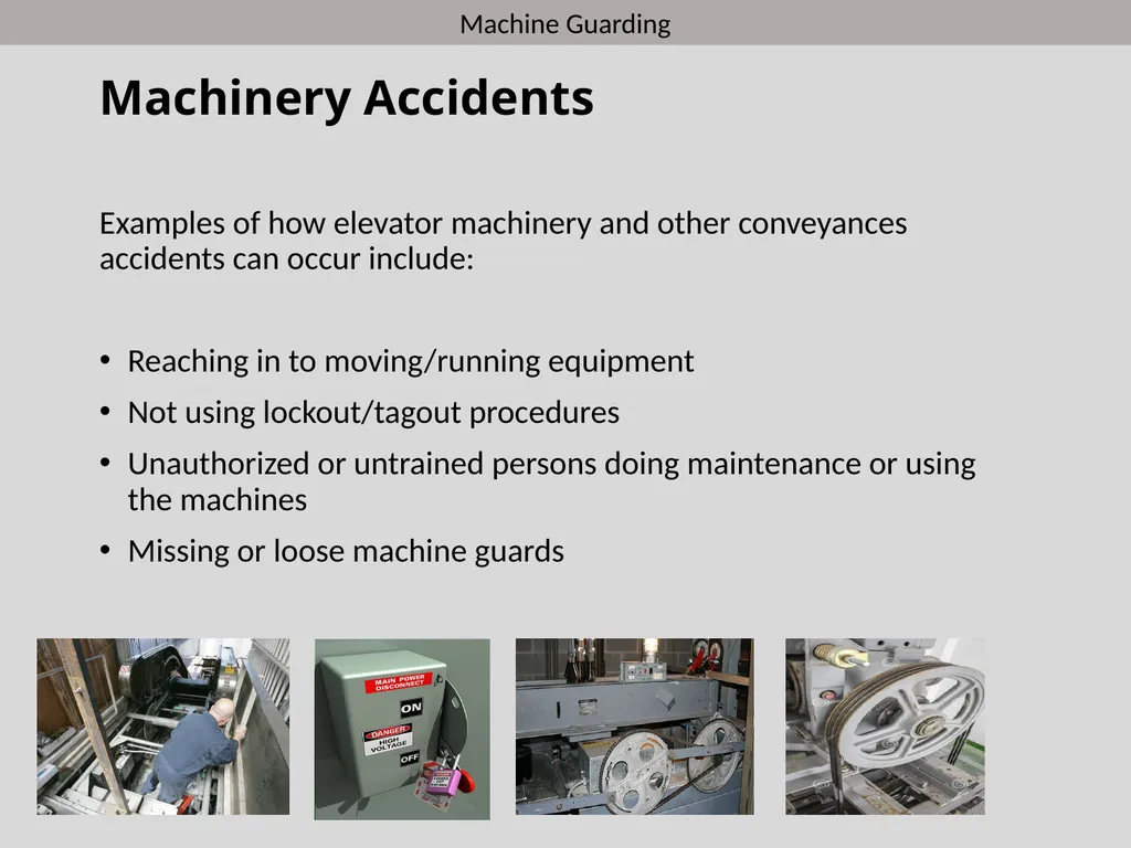 New Hire Training Machine Guarding Introduction - slide 3 of 10
