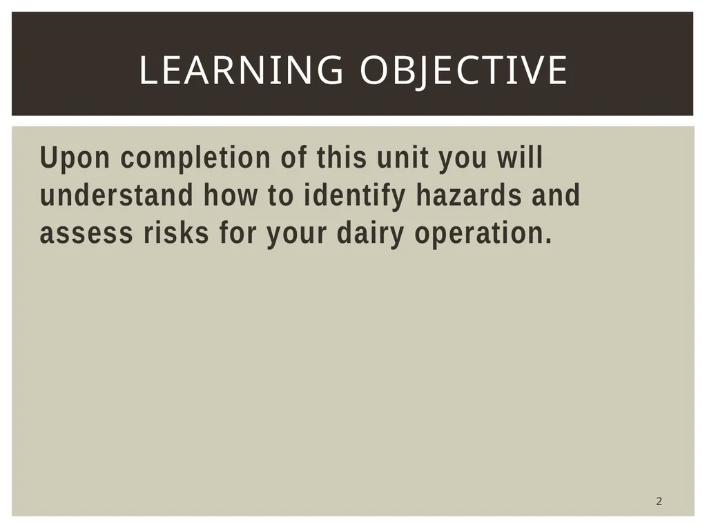 1 Hazard identification and Risk assessment Upon - slide 2 of 52