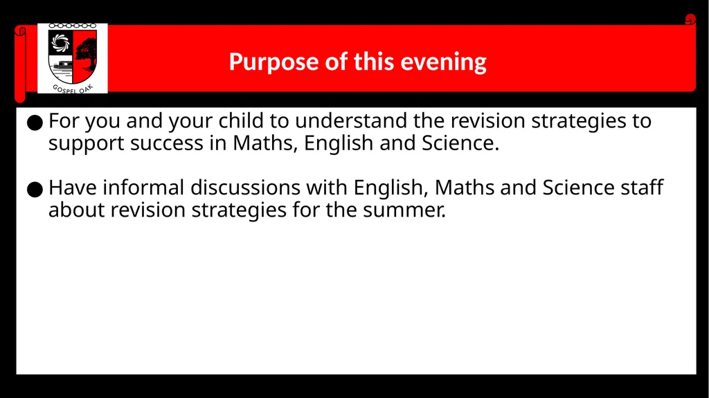 Y11 Core Subjects’ ‘Preparation for Success’ - slide 2 of 11
