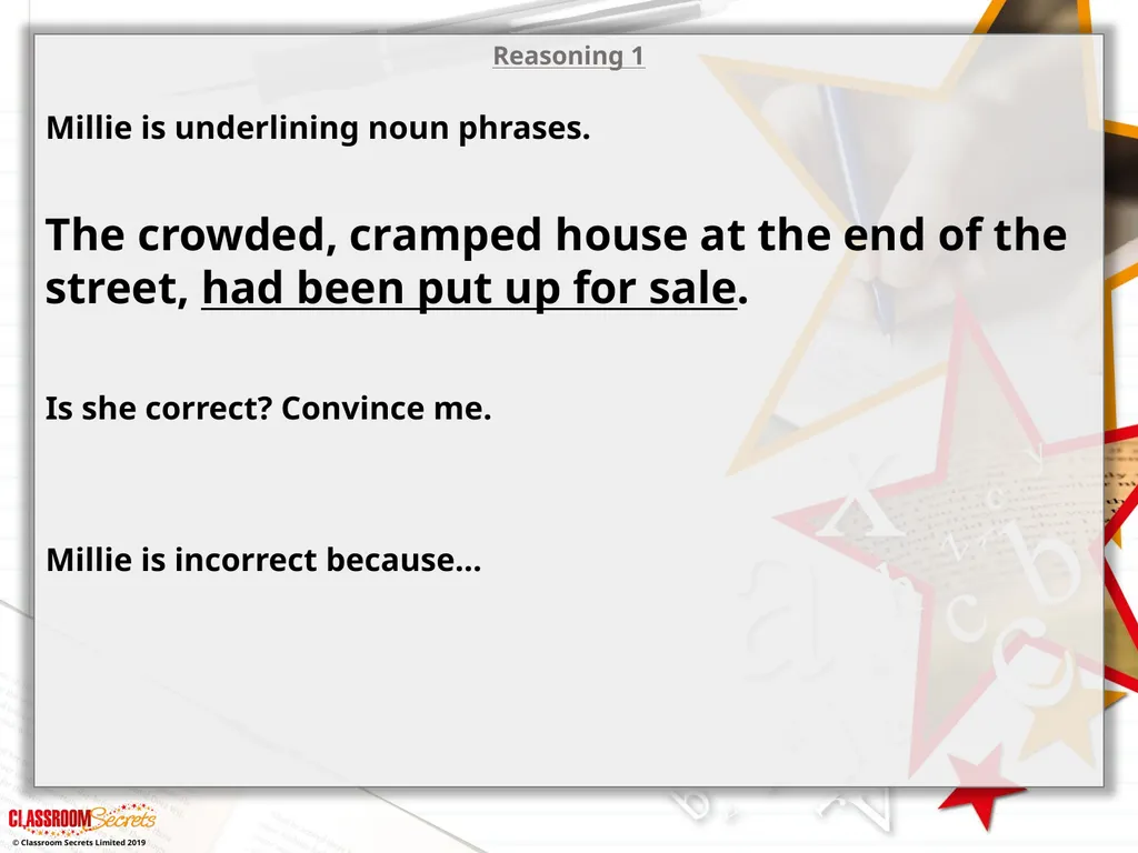 Year 5 – Spring Block 2 – Expanded Noun Phrases - slide 15 of 16