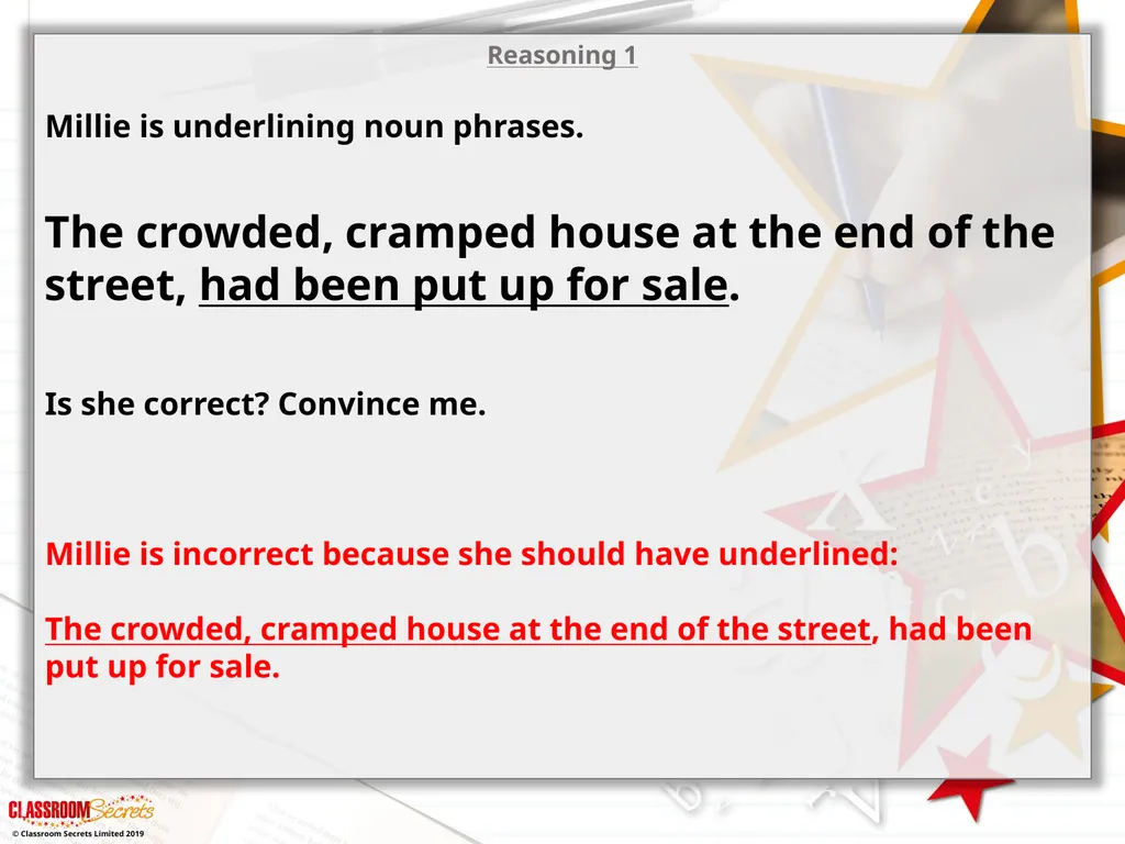 Year 5 – Spring Block 2 – Expanded Noun Phrases - slide 16 of 16