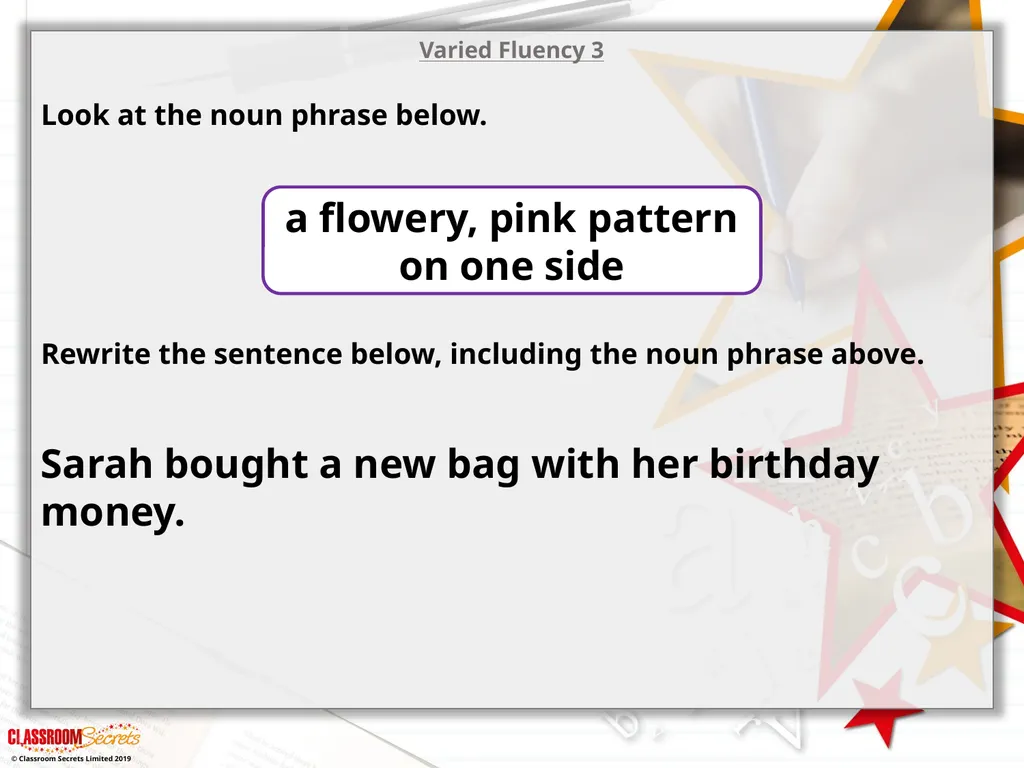Year 5 – Spring Block 2 – Expanded Noun Phrases - slide 6 of 16