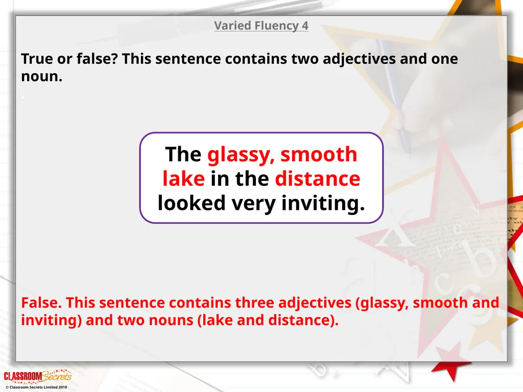 Year 5 – Spring Block 2 – Expanded Noun Phrases - slide 9 of 16