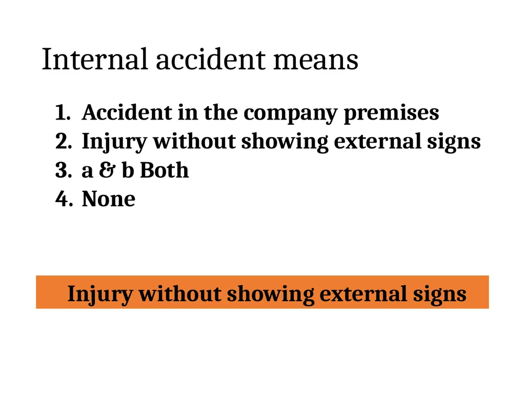 Que . Accident is ____________ Unfortunate - slide 14 of 26