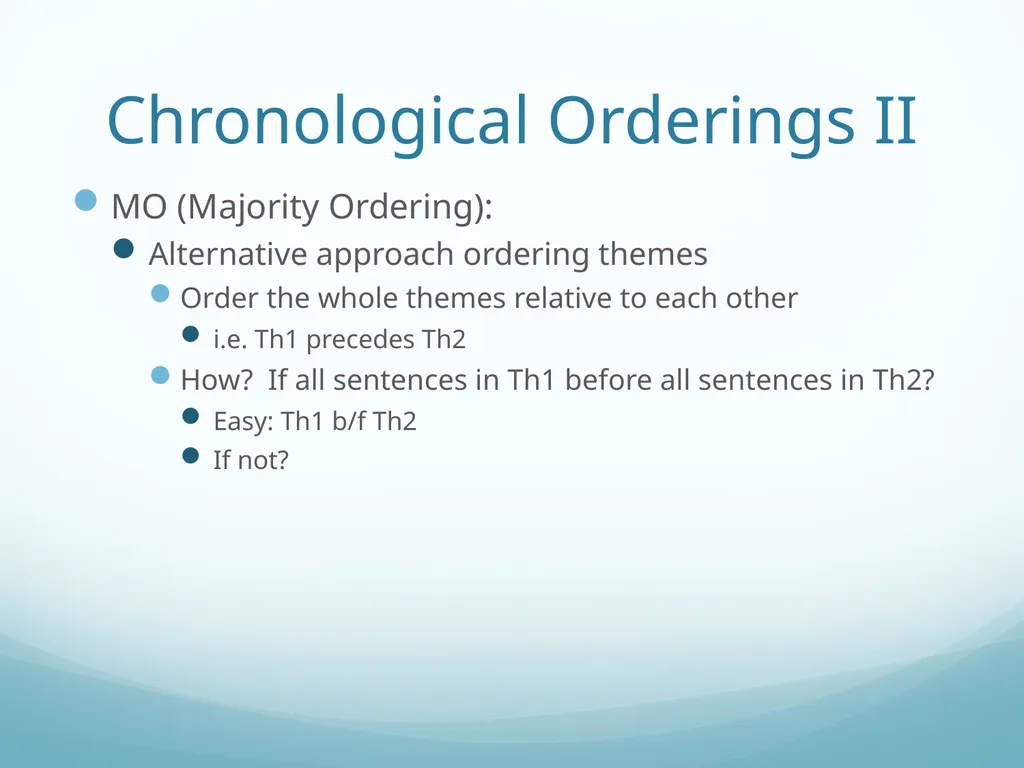 Topic-Orientation & Information Ordering Ling573 - slide 55 of 68