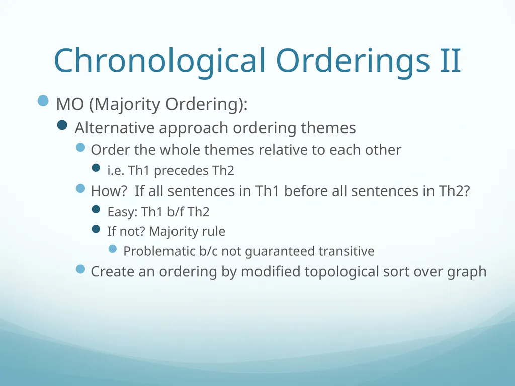 Topic-Orientation & Information Ordering Ling573 - slide 56 of 68