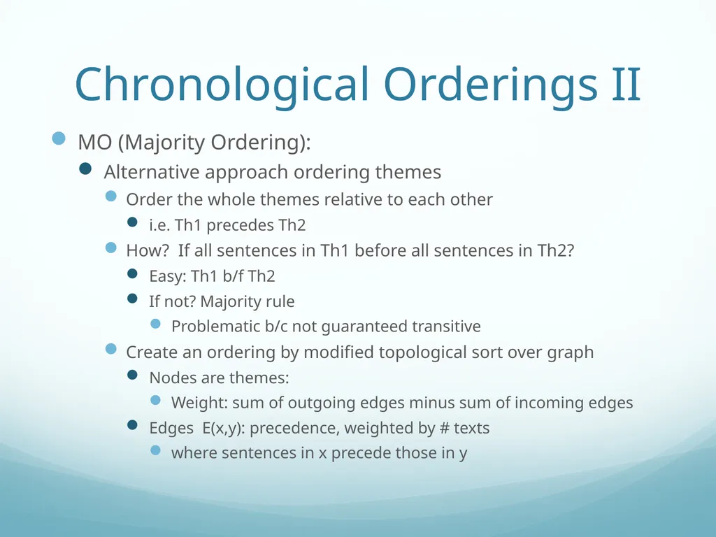 Topic-Orientation & Information Ordering Ling573 - slide 58 of 68