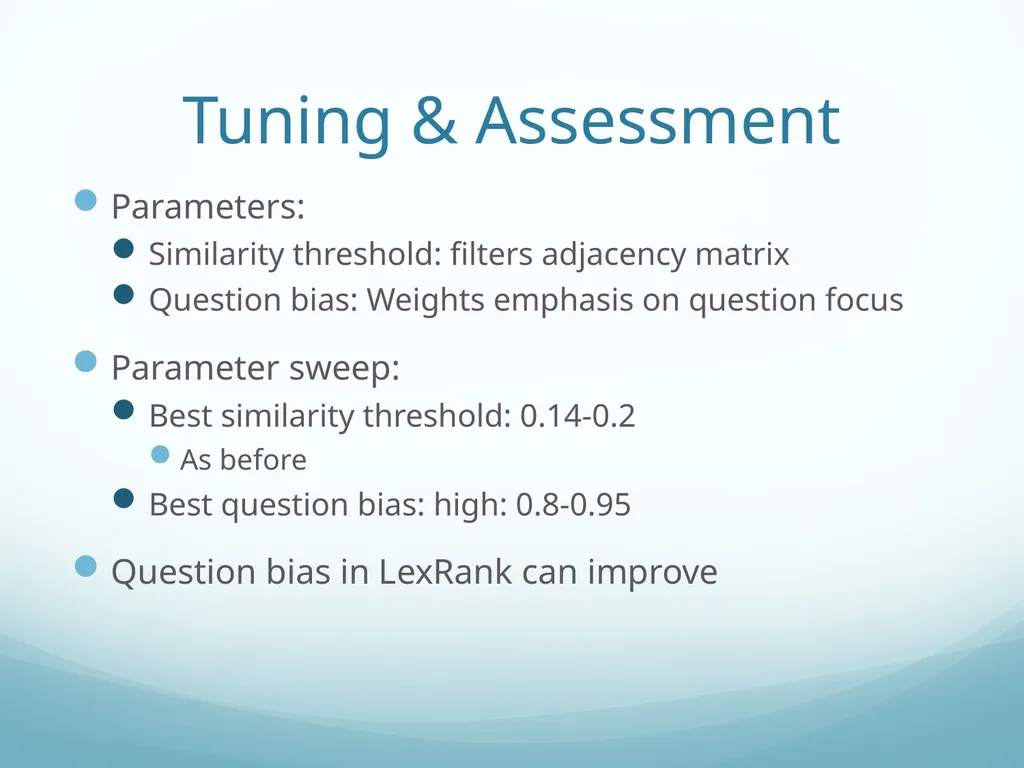 Topic-Orientation & Information Ordering Ling573 - slide 12 of 68