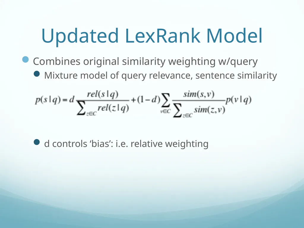Topic-Orientation & Information Ordering Ling573 - slide 9 of 68