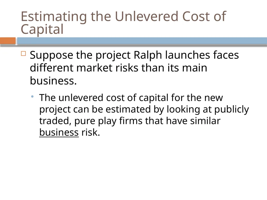 Valuation & Leverage Capital budgeting considering - slide 31 of 40