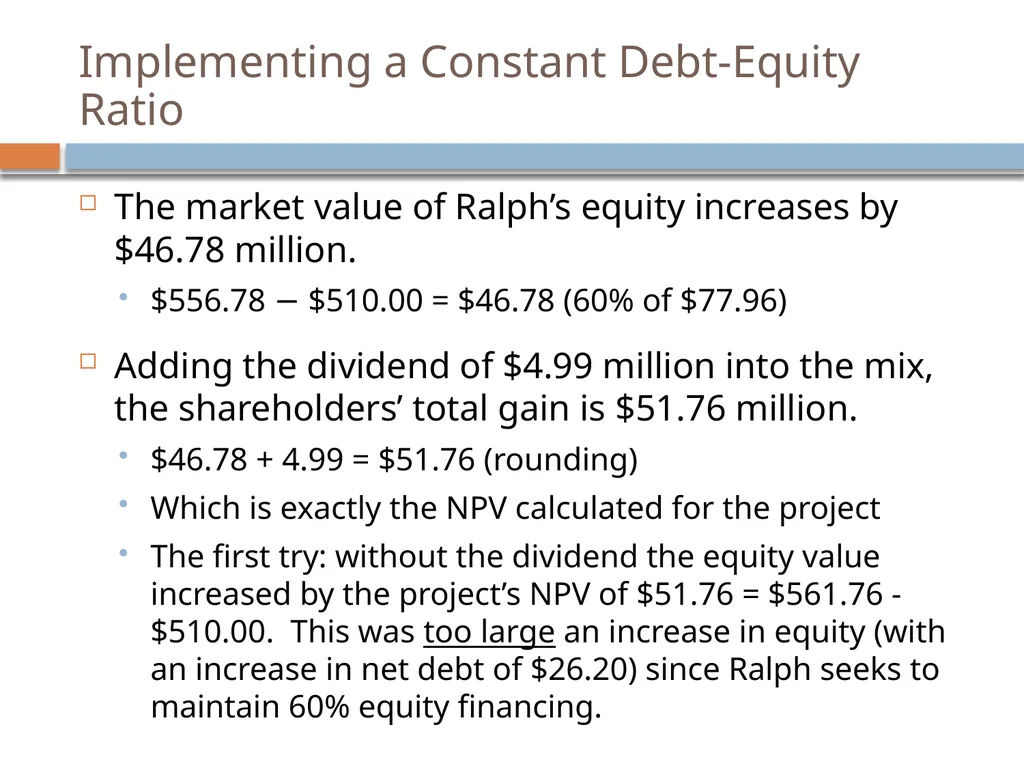 Valuation & Leverage Capital budgeting considering - slide 14 of 40