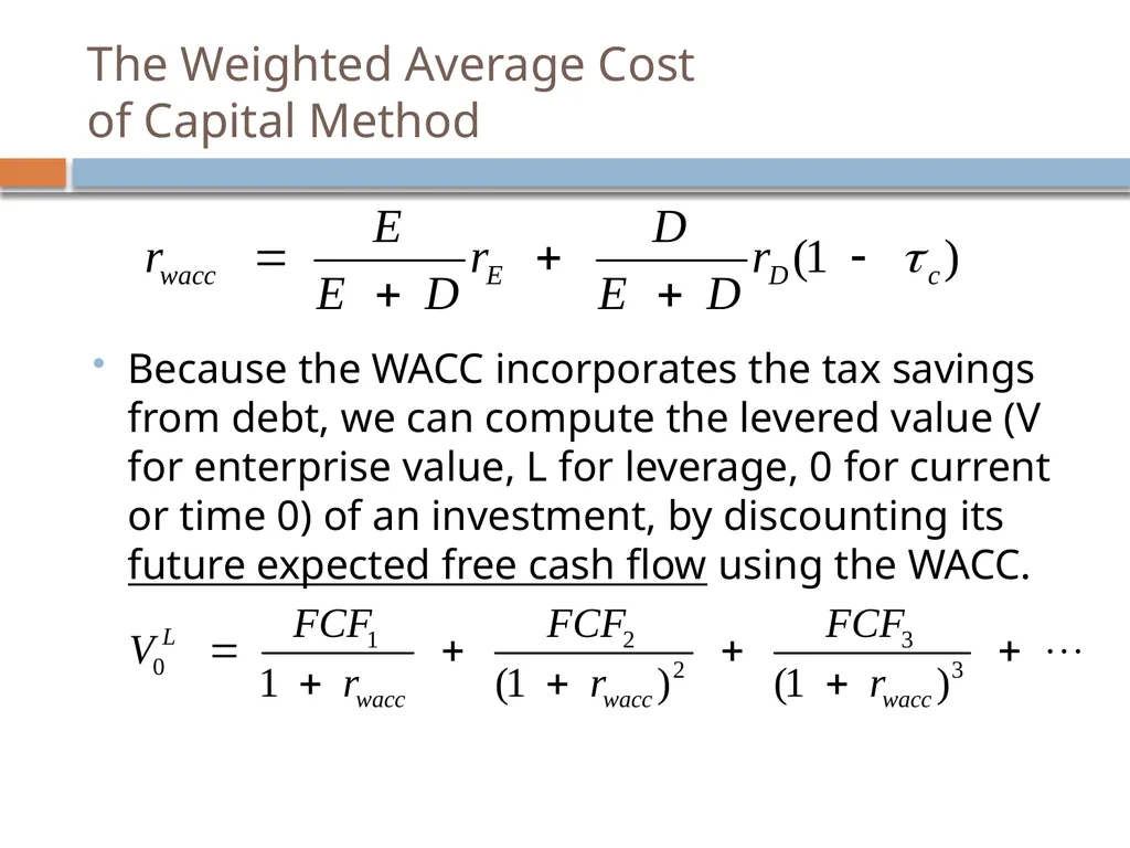 Valuation & Leverage Capital budgeting considering - slide 3 of 40