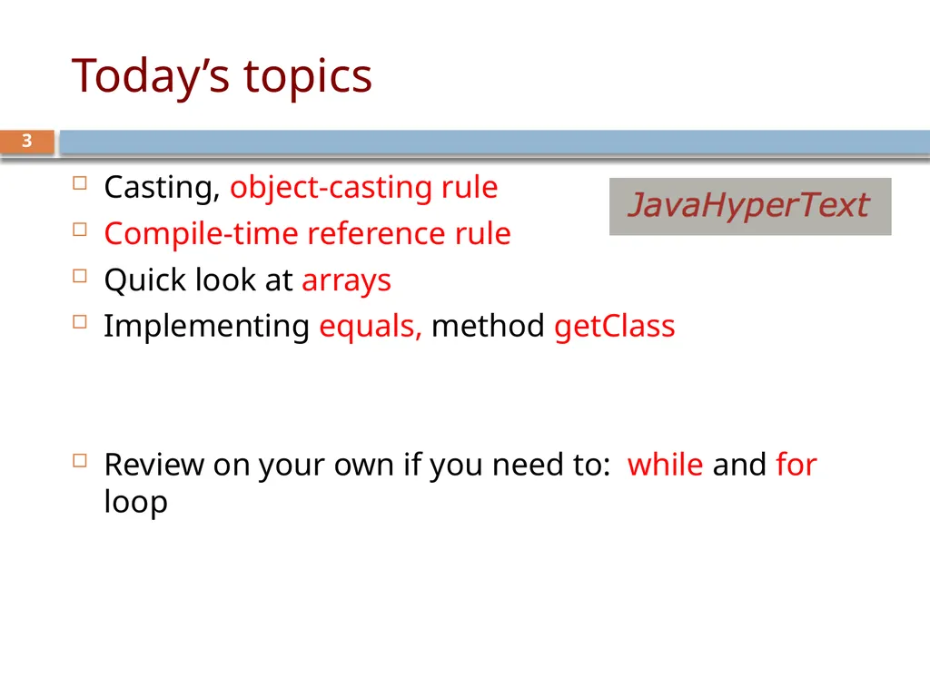 CS/ENGRD 2110 Spring 2019 Lecture 6: Consequence - slide 3 of 28