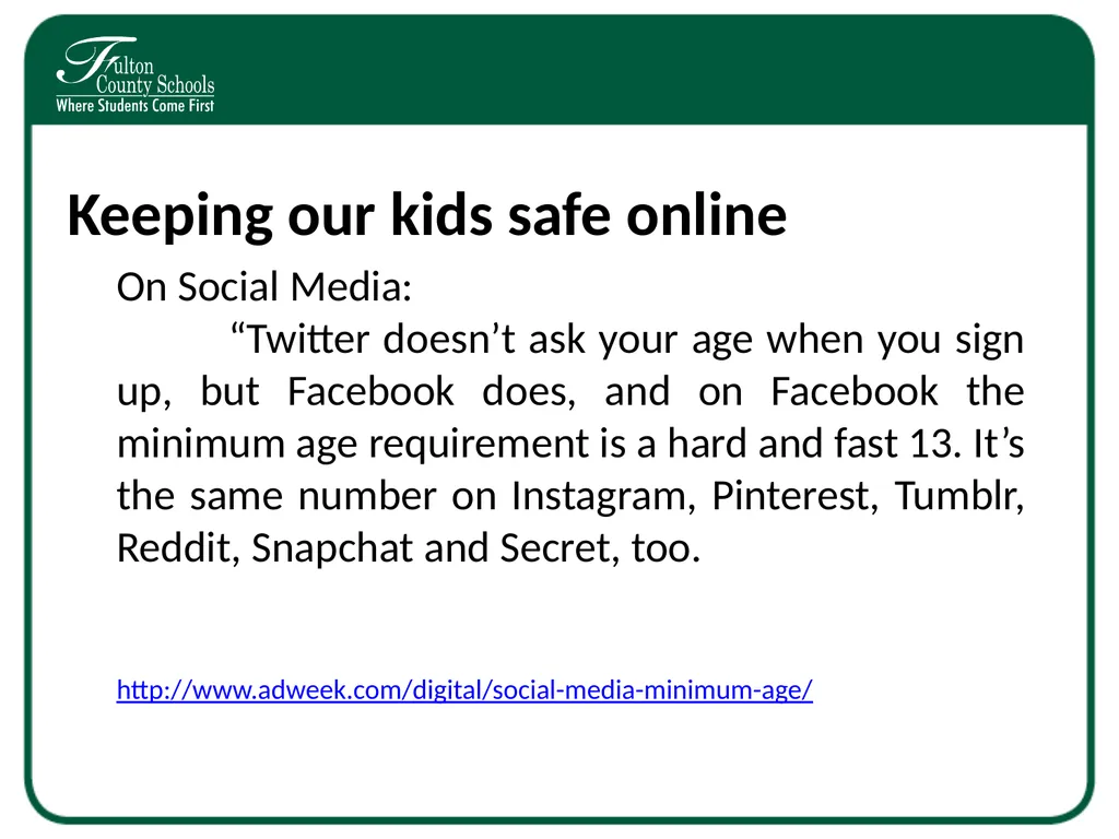 Digital Citizenship Parent Workshop Internet - slide 9 of 14