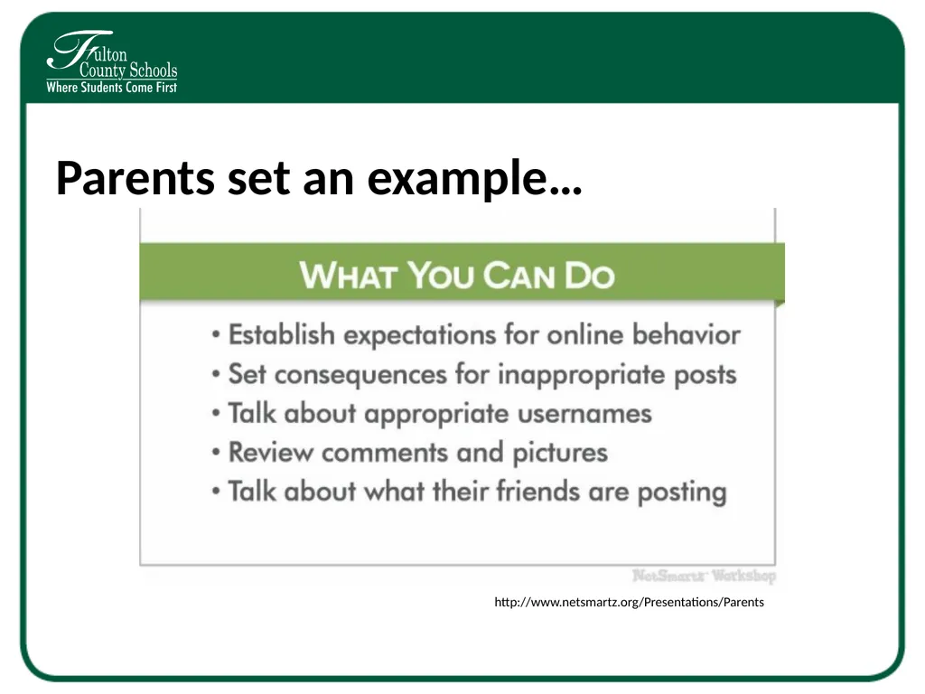 Digital Citizenship Parent Workshop Internet - slide 11 of 14