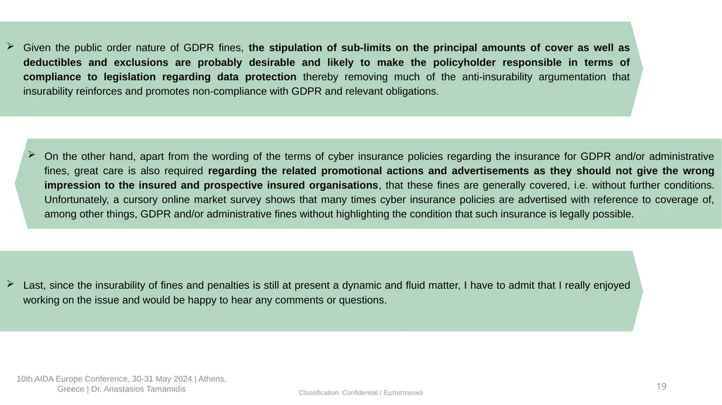 Fines and penalties: Are they insured? With - slide 20 of 21