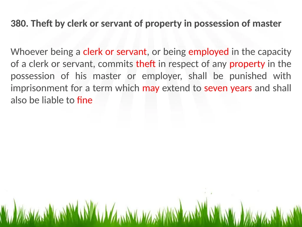 OFFENCES AGAINST PROPERTY PENAL CODE (ACT 574) - slide 3 of 8