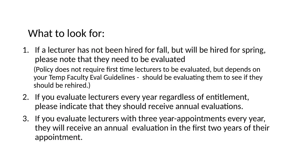 Lecturer Entitlements and Evaluations: who gets - slide 10 of 10