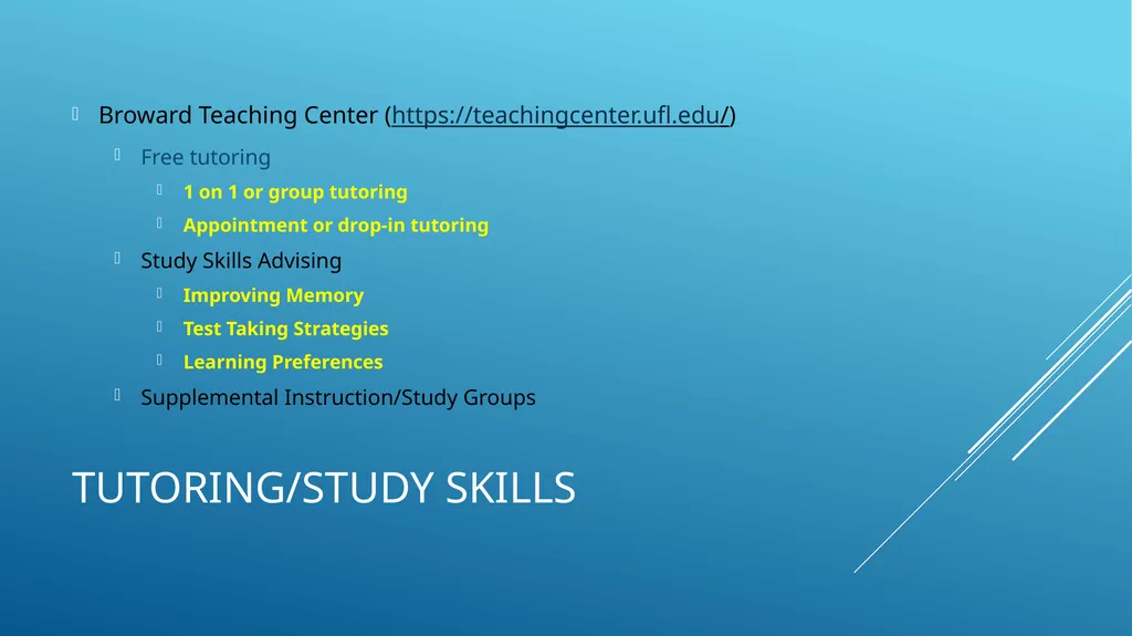 Student Resources Robert Kwong, M.S. Academic - slide 2 of 9