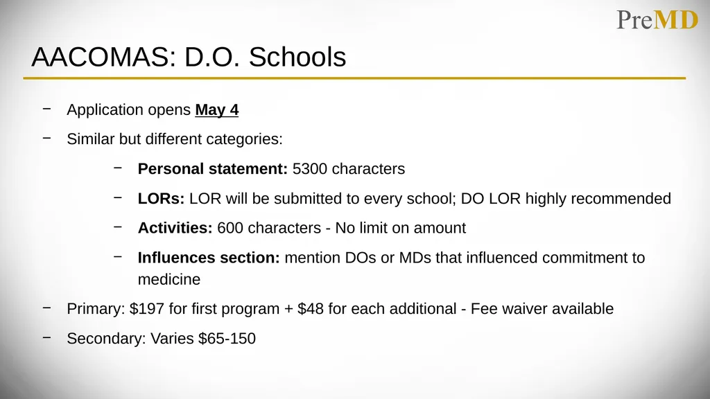 Overview of the Application Process PreMD Please - slide 15 of 24