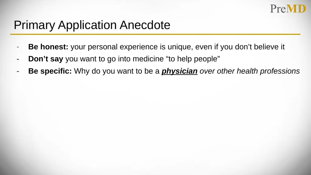 Overview of the Application Process PreMD Please - slide 14 of 24